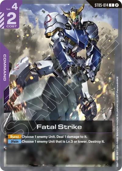 fatal strike ST05-014 Deck Build Box Freedom Ascension Gundam card