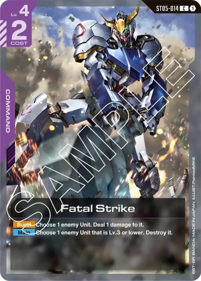 Fatal Strike ST05-014 Starter Deck 05: Iron Bloom Gundam card