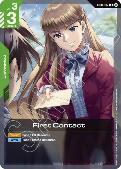 First Contact GD01-107 Edition Beta Gundam card