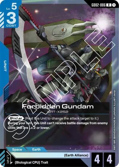 Forbidden Gundam GD02-006 Dual Impact Gundam card