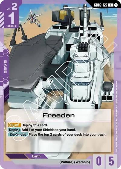 Freeden GD02-127 Dual Impact Gundam card