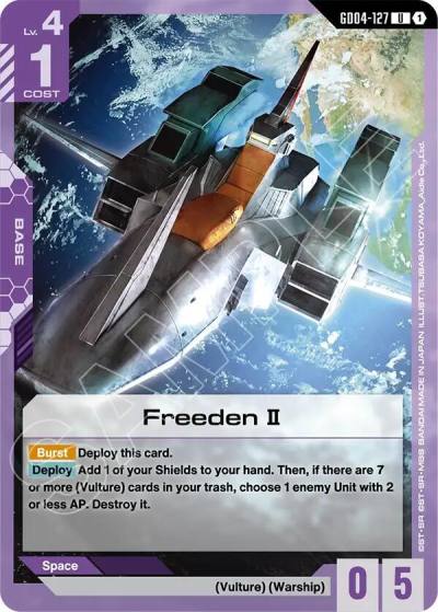 freeden ii GD04-127 Phantom Aria Gundam card