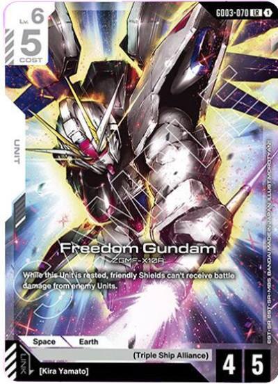 Freedom Gundam GD03-070 Starter Deck 06: Clan Unity Gundam card