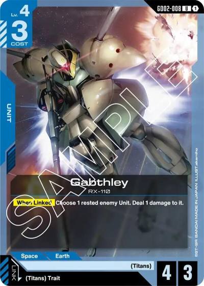Gabthley GD02-008 Dual Impact Gundam card