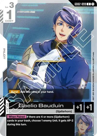 Gaelio Bauduin GD02-099 Dual Impact Gundam card