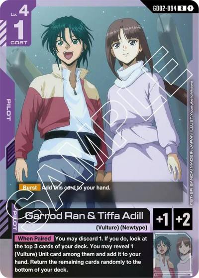 Garrod Ran & Tiffa Adill GD02-094 Dual Impact Gundam card