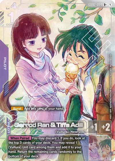 Garrod Ran & Tiffa Adill (R+) GD02-094 Dual Impact Gundam card