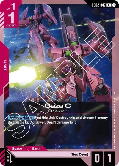 Gaza C GD02-047 Dual Impact Gundam card