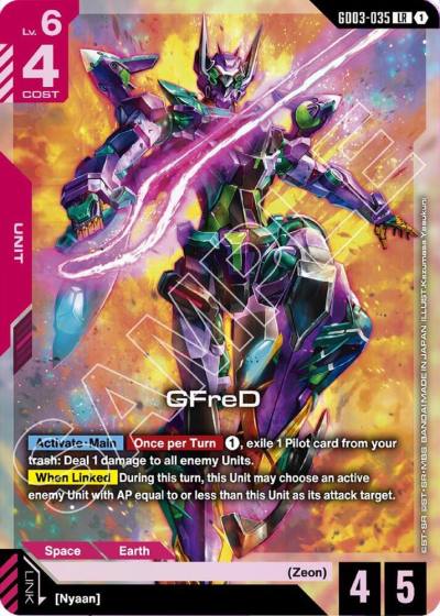 GFreD GD03-035 Starter Deck 06: Clan Unity Gundam card