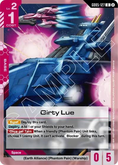 girty lue GD05-127 Freedom Ascension Gundam card