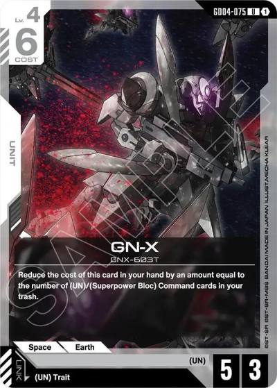gn x GD04-075 Phantom Aria Gundam card