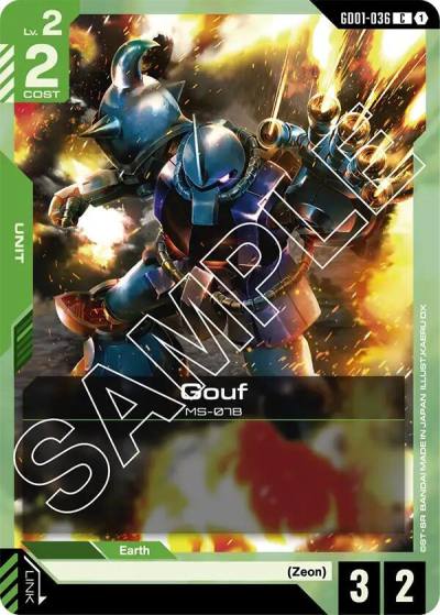 Gouf GD01-036 Newtype Rising Gundam card