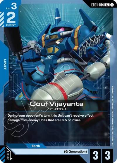 gouf vijayanta EB01-014 Eternal Nexus Gundam card