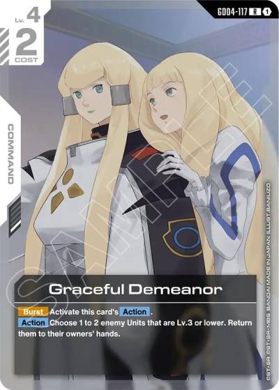 graceful demeanor GD04-117 Phantom Aria Gundam card