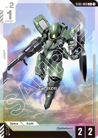 Graze (C+) ST05-009 Starter Deck 05: Iron Bloom Gundam card