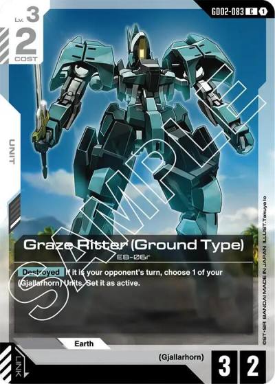 Graze Ritter (Ground Type) GD02-083 Dual Impact Gundam card