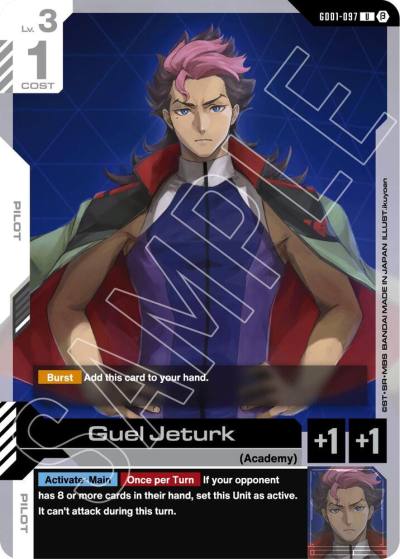Guel Jeturk GD01-097 Edition Beta Gundam card
