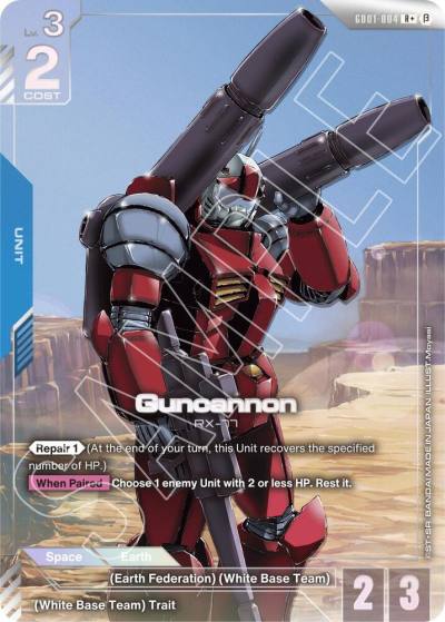 Guncannon (R+) GD01-004 Edition Beta Gundam card