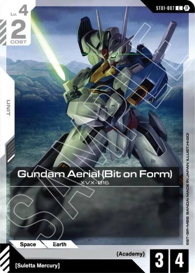 Gundam Aerial (Bit on Form) ST01-007 Edition Beta Gundam card