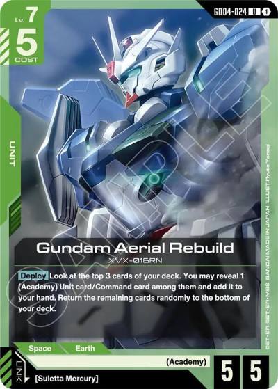 gundam aerial rebuild GD04-024 Phantom Aria Gundam card
