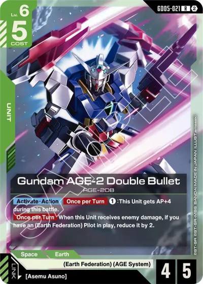 gundam age 2 double bullet GD05-021 Freedom Ascension Gundam card