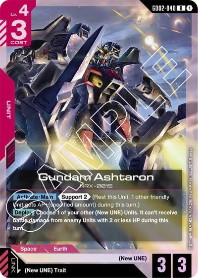 Gundam Ashtaron GD02-040 Dual Impact Gundam card