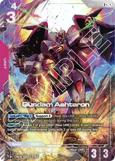 Gundam Ashtaron (R+) GD02-040 Dual Impact Gundam card