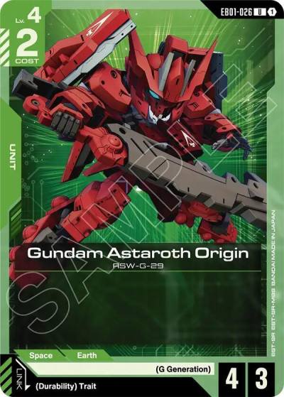 gundam astaroth origin EB01-026 Eternal Nexus Gundam card