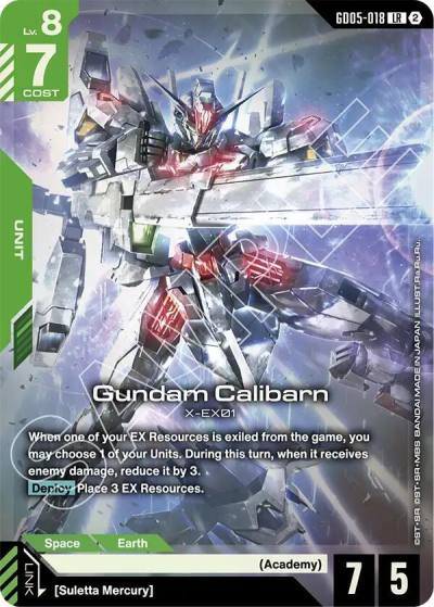 gundam calibarn GD05-018 Freedom Ascension Gundam card