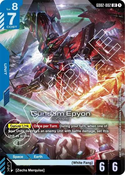 Gundam Epyon GD02-002 Dual Impact Gundam card