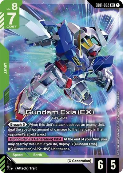 gundam exia ex EB01-022 Eternal Nexus Gundam card
