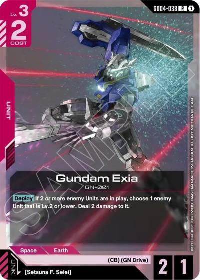 gundam exia GD04-038 Phantom Aria Gundam card