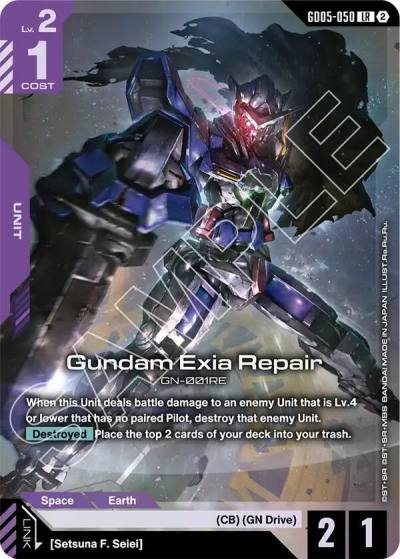gundam exia repair GD05-050 Freedom Ascension Gundam card