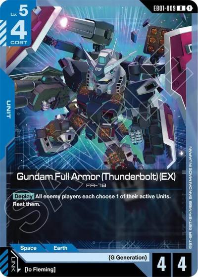 gundam full armor thunderbolt ex EB01-009 Eternal Nexus Gundam card