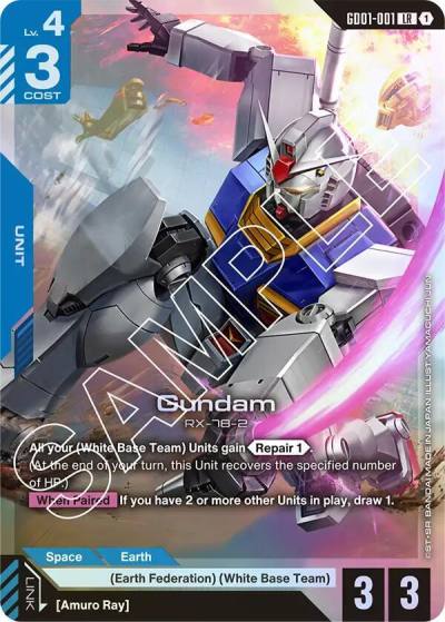 Gundam (GD01-001) GD01-001 Newtype Rising Gundam card