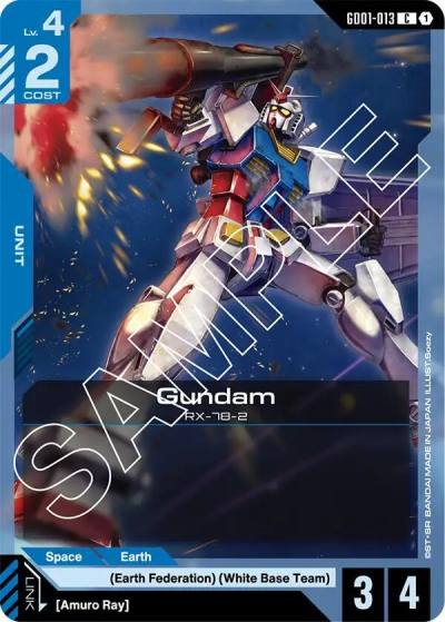 Gundam (GD01-013) GD01-013 Newtype Rising Gundam card