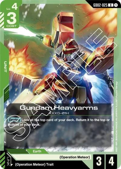 Gundam Heavyarms GD02-025 Dual Impact Gundam card