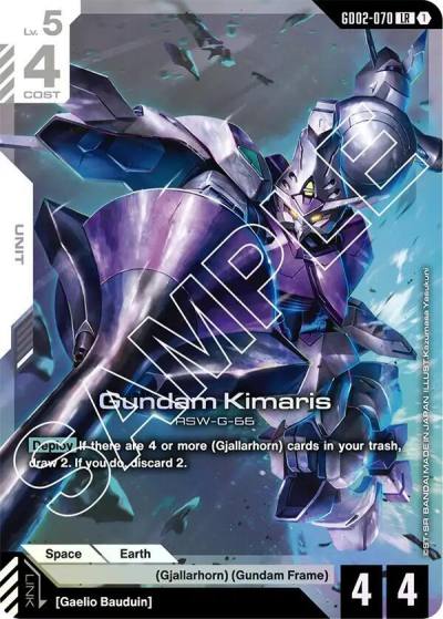 Gundam Kimaris GD02-070 Dual Impact Gundam card