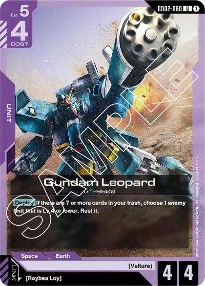 Gundam Leopard GD02-060 Dual Impact Gundam card