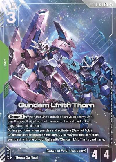 gundam lfrith thorn rplus GD04-021 Phantom Aria Gundam card