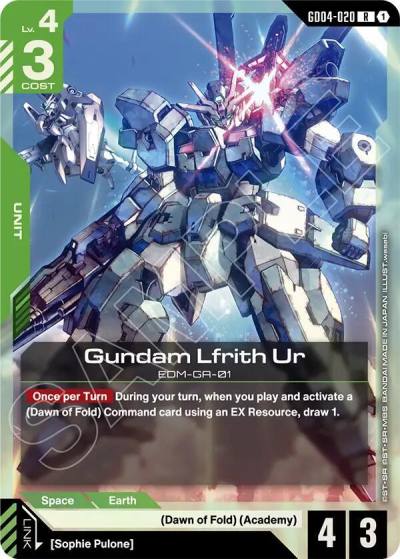 gundam lfrith ur GD04-020 Phantom Aria Gundam card