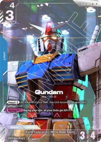 Gundam (LR+) ST01-001 Edition Beta Gundam card