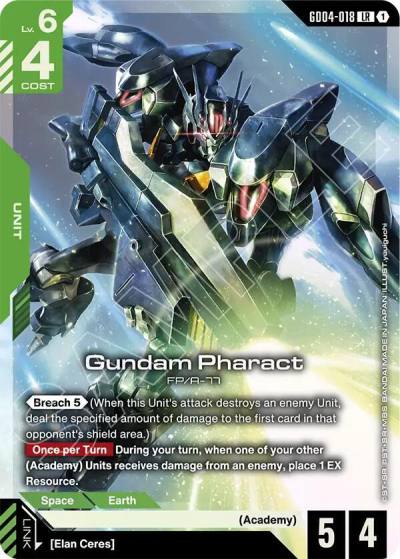 gundam pharact GD04-018 Phantom Aria Gundam card