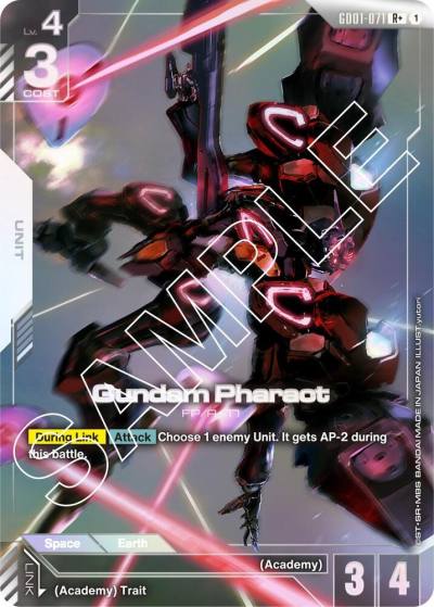 Gundam Pharact (R+) GD01-071 Newtype Rising Gundam card