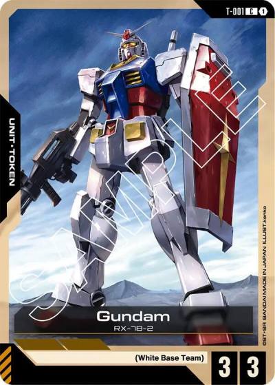 Gundam (T-001) Token T-001 Newtype Rising Gundam card