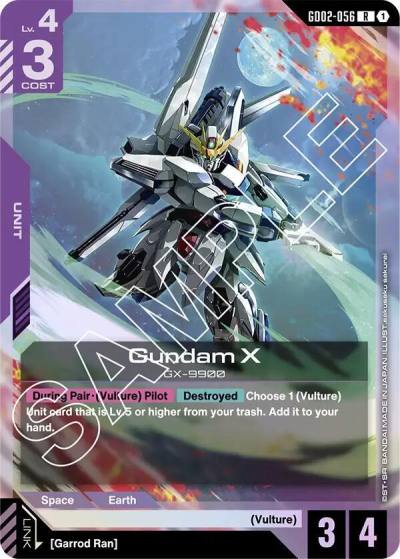 Gundam X GD02-056 Dual Impact Gundam card