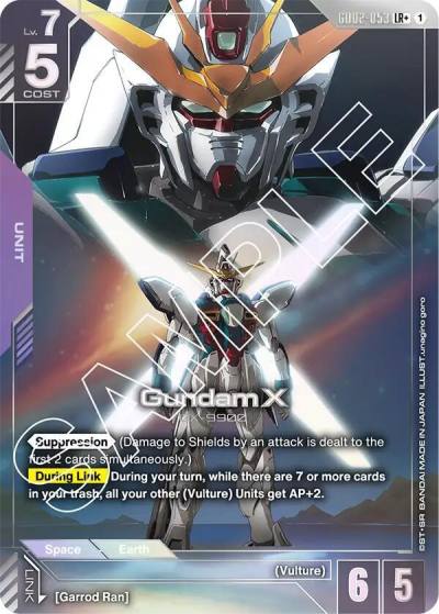 Gundam X (LR+) GD02-053 Dual Impact Gundam card