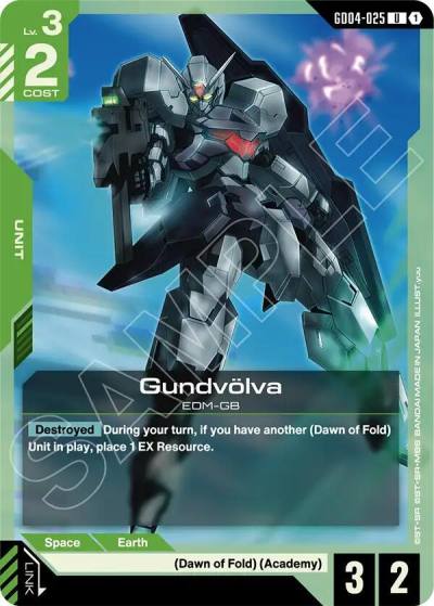 gundvolva GD04-025 Phantom Aria Gundam card