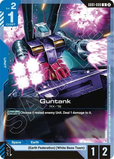 guntank GD01-008 Deck Build Box Freedom Ascension Gundam card