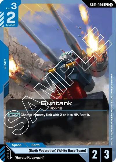 Guntank ST01-004 Starter Deck 01: Heroic Beginnings Gundam card